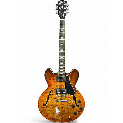 Used Gibson ES335 Figured Honey Burst Hollow Body Electric Guitar