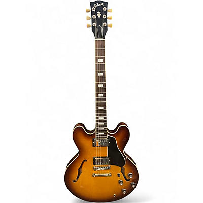 Used Gibson ES335 Figured Iced Tea Hollow Body Electric Guitar