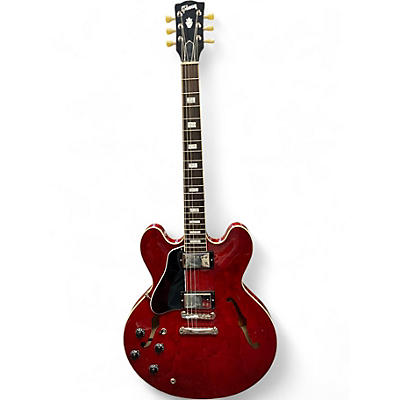 Used Gibson ES335 Figured left handed Cherry Hollow Body Electric Guitar