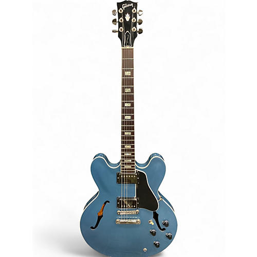Used Gibson ES335 Memphis Blue Hollow Body Electric Guitar Blue