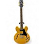 Used Gibson ES335 Satin Natural Hollow Body Electric Guitar Natural