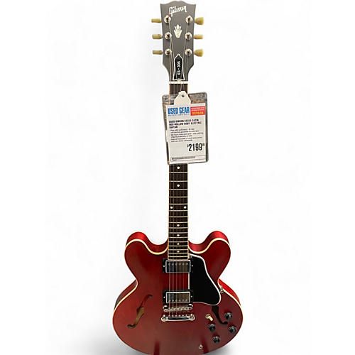 Gibson Used Gibson ES335 Satin Red Hollow Body Electric Guitar Red