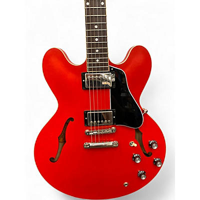 Used Gibson ES335 Satin Trans Red Hollow Body Electric Guitar