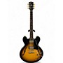 Used Gibson ES335 Satin Vintage Burst Hollow Body Electric Guitar Vintage Burst