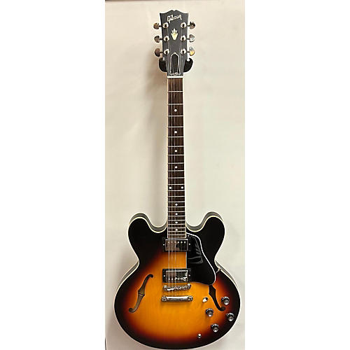 Used Gibson ES335 Satin Vintage Sunburst Hollow Body Electric Guitar Vintage Sunburst