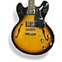Used Gibson ES335 Sunburst Hollow Body Electric Guitar Sunburst