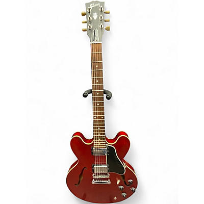 Used Gibson ES335 Worn Cherry Hollow Body Electric Guitar