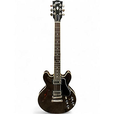 Used Gibson ES339 Trans Black Hollow Body Electric Guitar