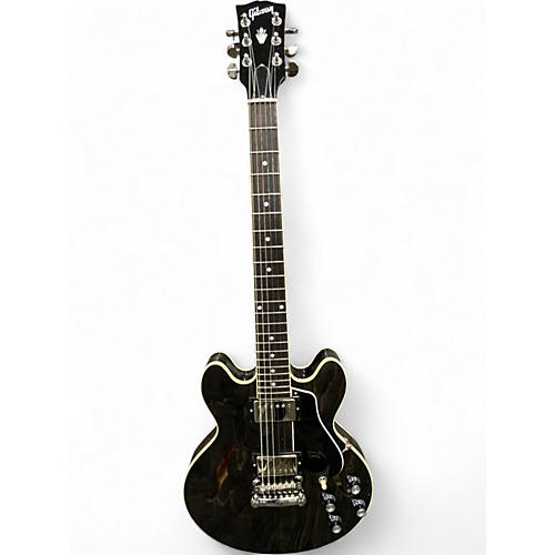 Used Gibson ES339 Transparent Ebony Hollow Body Electric Guitar Transparent Ebony