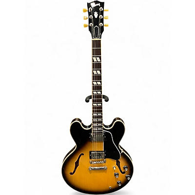 Used Gibson ES345 Tobacco Burst Hollow Body Electric Guitar