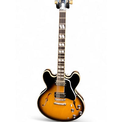 Used Gibson ES345 Vintage Sunburst Hollow Body Electric Guitar