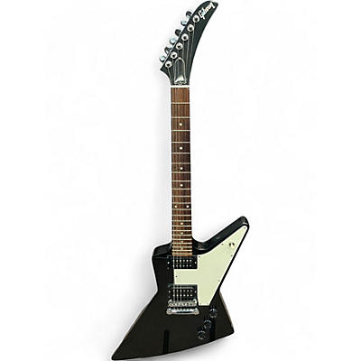 Used Gibson Explorer Black and White Solid Body Electric Guitar