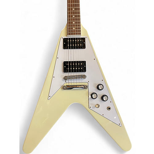 Used Gibson FLYING V 70'S Classic White Solid Body Electric Guitar Classic White