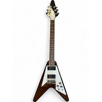 Used Gibson FLYING V 70'S DARK WALNUT Solid Body Electric Guitar