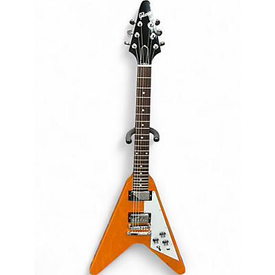 Used Gibson FLYING V Antique Natural Solid Body Electric Guitar