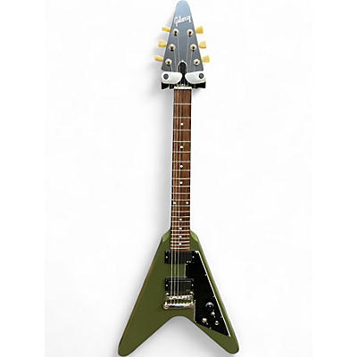 Used Gibson FLYING V TRIBUTE OLIVE DRAB Solid Body Electric Guitar