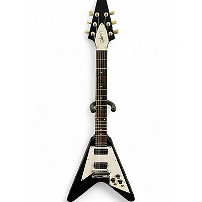 Used Gibson Flying V Black Solid Body Electric Guitar