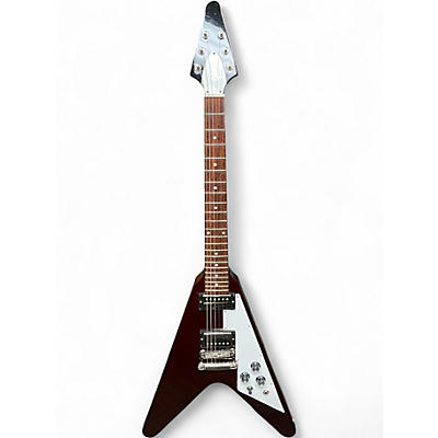 Used Gibson Flying V Cherry Solid Body Electric Guitar