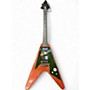 Used Gibson Flying V Crescent Moon Natural Solid Body Electric Guitar Natural