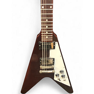 Used Gibson Flying V Maroon Solid Body Electric Guitar