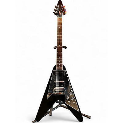 Used Gibson Flying V Mirror Ebony Solid Body Electric Guitar