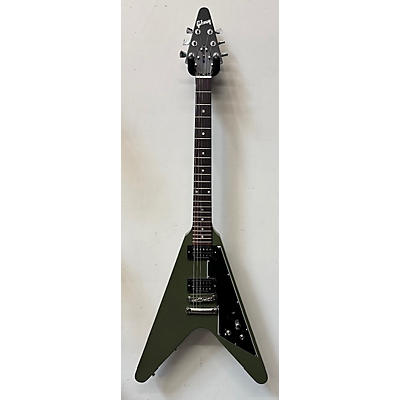 Used Gibson Flying V Olive Drab Solid Body Electric Guitar