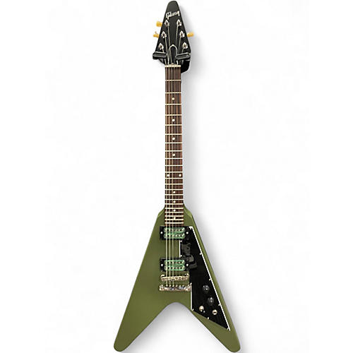 Used Gibson Flying V Tribute Olive Drab Solid Body Electric Guitar Olive Drab