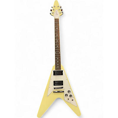 Used Gibson Flying V White Solid Body Electric Guitar