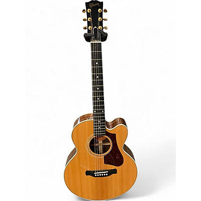 Used Gibson HB 665 SB Natural Acoustic Electric Guitar