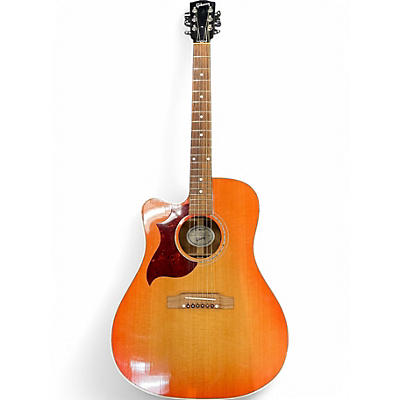 Used Gibson HUMMINGBIRD MAHOGANY AG LH MANDARIN SUNSET BURST Acoustic Electric Guitar