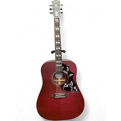 Used Gibson HUMMINGBIRD SPECIAL Wine Red Acoustic Electric Guitar