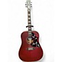 Used Gibson HUMMINGBIRD SPECIAL Wine Red Acoustic Electric Guitar Wine Red
