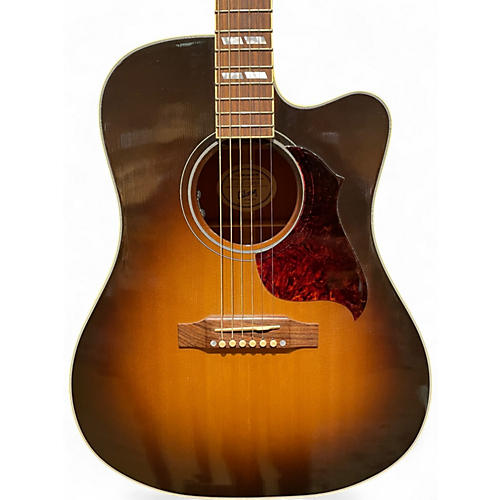 Used Gibson Hummingbird Pro CE Brown Sunburst Acoustic Electric Guitar Brown Sunburst