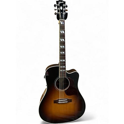 Used Gibson Hummingbird Pro Tobacco Sunburst Acoustic Electric Guitar Tobacco Sunburst