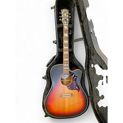 Used Gibson Hummingbird Studio EC tri burst satin Acoustic Electric Guitar