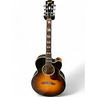 Used Gibson J-165 EC 2 Tone Sunburst Acoustic Electric Guitar