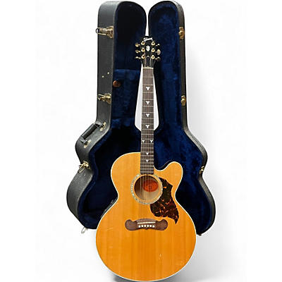 Used Gibson J-180EC Natural Acoustic Electric Guitar