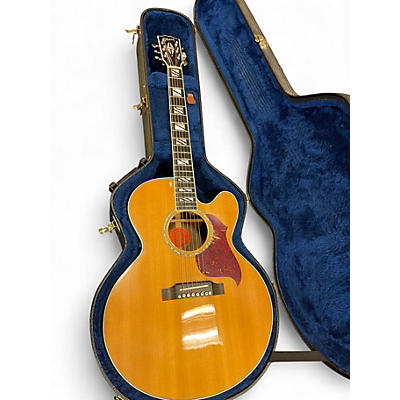 Used Gibson J-185 EC Natural Acoustic Electric Guitar