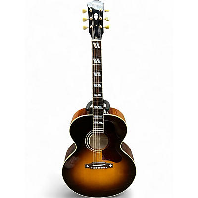 Used Gibson J-185 Vintage Sunburst Acoustic Electric Guitar