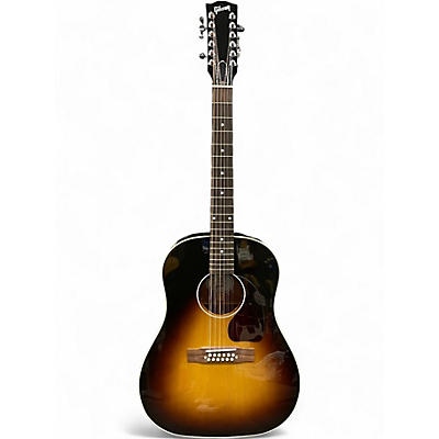Used Gibson J-45 Tobacco Burst 12 String Acoustic Electric Guitar
