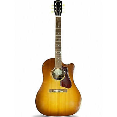 Used Gibson J15 Walnut Burst Acoustic Electric Guitar
