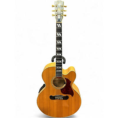 Used Gibson J185 Blues King Natural Acoustic Electric Guitar