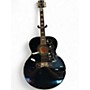 Used Gibson J200 Custom Black and Silver Acoustic Electric Guitar Black and Silver