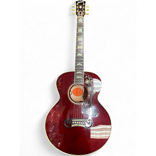 Used Gibson J200M Cherry Acoustic Electric Guitar Cherry