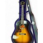 Used Gibson J35 Left Handed 2 Color Sunburst Acoustic Electric Guitar 2 Color Sunburst