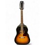 Used Gibson J45 Standard 12 String Sunburst 12 String Acoustic Electric Guitar Sunburst