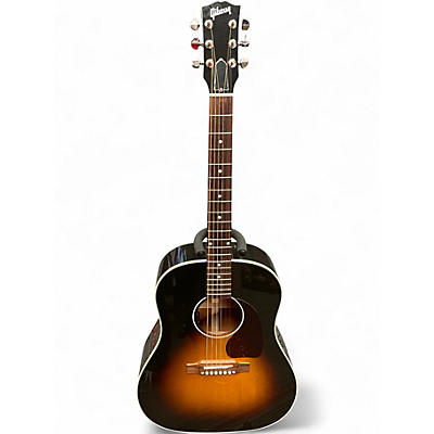 Used Gibson J45 Standard 2 Tone Sunburst Acoustic Electric Guitar