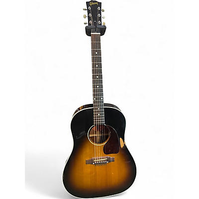 Used Gibson J45 Standard 2 Tone Sunburst Acoustic Electric Guitar