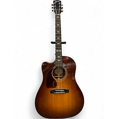 Used Gibson J45 Standard Left Handed Walnut Acoustic Electric Guitar