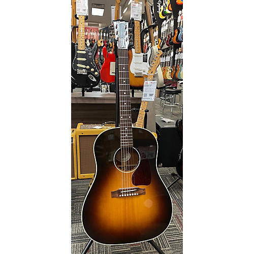 Gibson Used Gibson J45 Standard Sunburst Acoustic Electric Guitar Sunburst